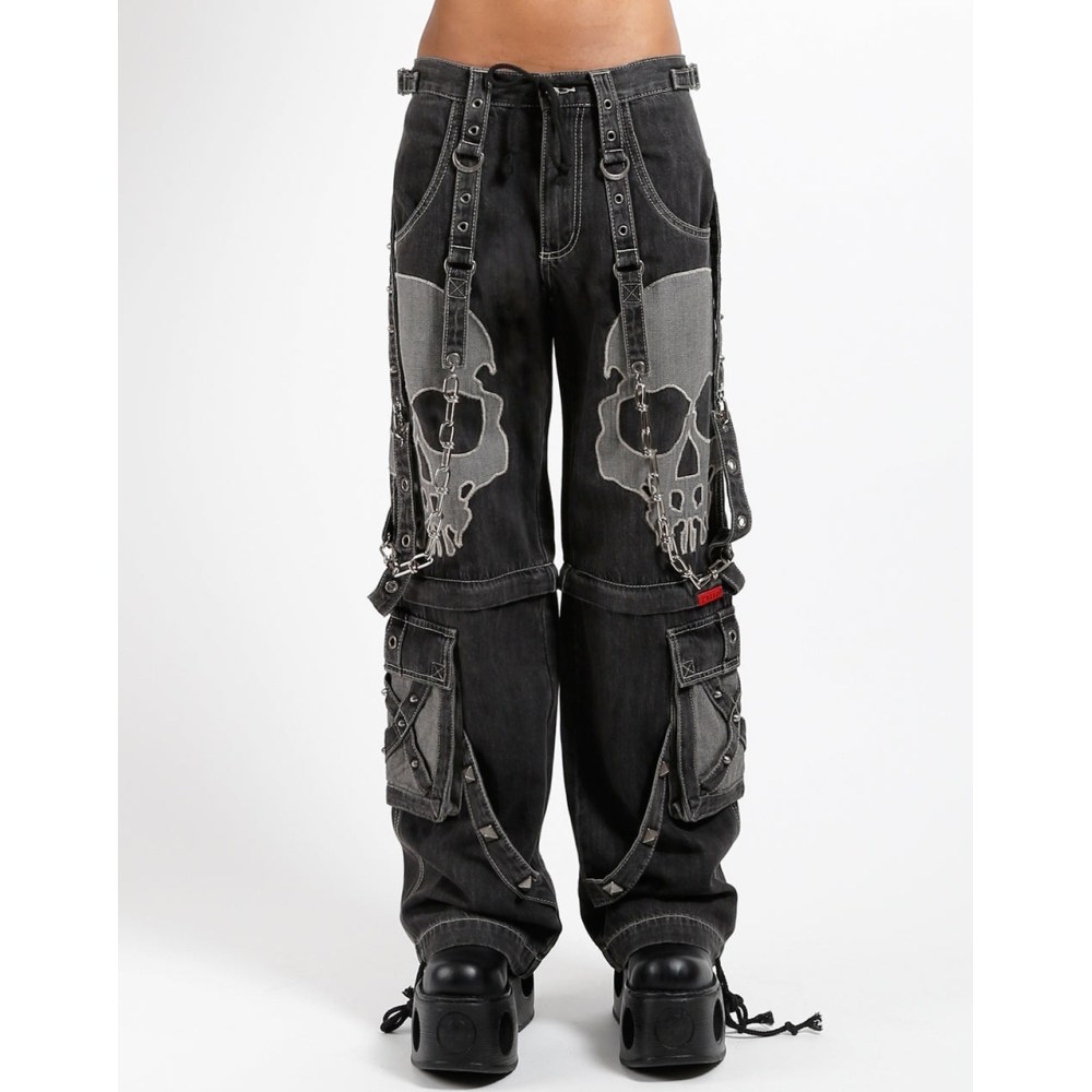Tripp NYC Scare Denim Wide leg trousers Black